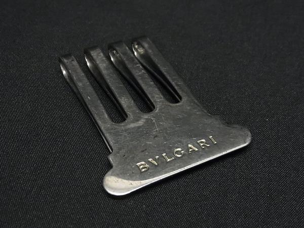 1円 BVLGARI ブルガリ SV925 マネークリップ 札ばさみ シルバー系 FX8497拍卖