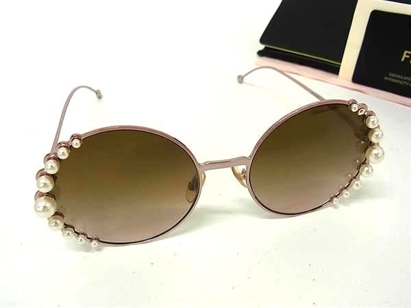 1円 ■美品■ FENDI フェンディ FF 0295/S 35J53 58□20 135 パール サングラス メガネ 眼鏡 めがね レディース ピンク系 FX8317拍卖