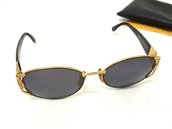 1円 FENDI フェンディ FS 296 55□18 Col. 201 135 サングラス メガネ 眼鏡 めがね レディース メンズ ブラック系×ゴールド系 FX8324拍卖