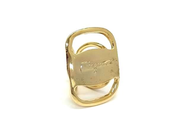 1円 ■美品■ Salvatore Ferragamo フェラガモ ヴァラ スカーフリング スカーフ留め アクセサリー レディース ゴールド系 FZ3325拍卖