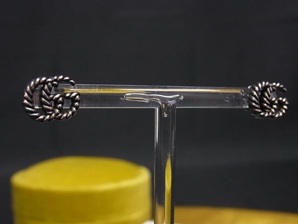 1円 GUCCI グッチ ダブルG SV925 ピアス アクセサリー メンズ レディース シルバー系 HA5330拍卖