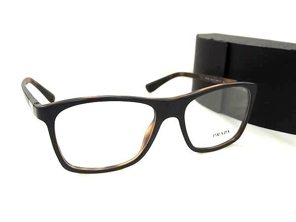 1円 ■極美品■ PRADA プラダ VPR 05S 55□17 UBH 1O1 140 メガネ 眼鏡 めがね レディース メンズ ブラック系 FW4427拍卖