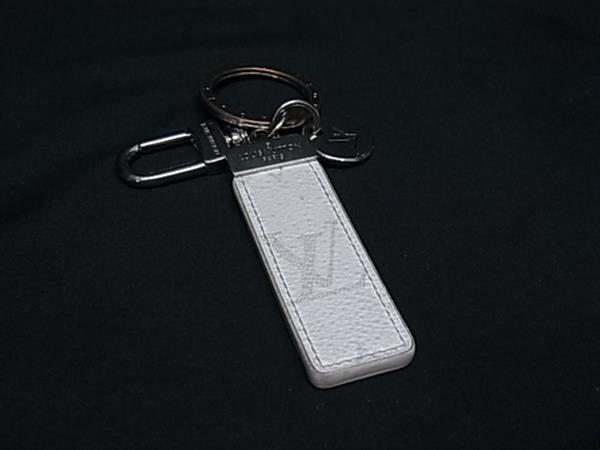 1円 LOUIS VUITTON ルイヴィトン M69325 タイガ ポルトクレ ネオLVクラブ キーホルダー キーリング シルバー系×ホワイト系 FZ2783拍卖