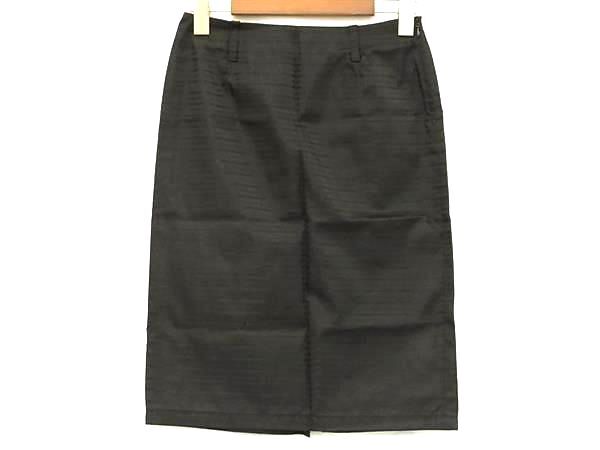 1円 ■極美品■ PRADA プラダ ナイロン100% タイトスカート ボトムス 表記サイズ 38 洋服 レディース ブラック系 FX8008拍卖
