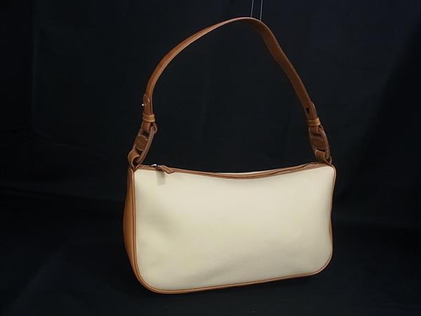1円 ■美品■ Salvatore Ferragamo フェラガモ ヴァラ キャンバス×レザー ワンショルダーバッグ 肩掛けかばん ブラウン系 FQ8812拍卖