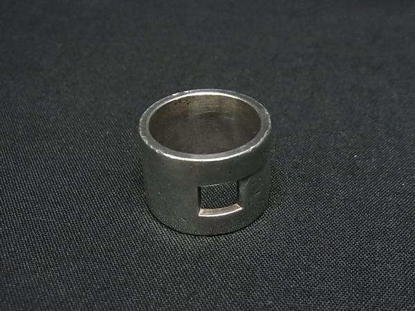 1円 GUCCI グッチ Gロゴ ワイド SV925 リング 指輪 アクセサリー 約8号 メンズ レディース シルバー系 BU0784拍卖