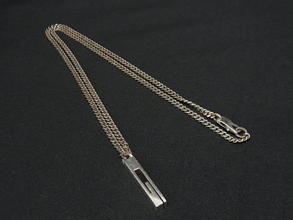 1円 GUCCI グッチ Gロゴ SV925 ネックレス ペンダント アクセサリー レディース メンズ シルバー系 FQ8486拍卖