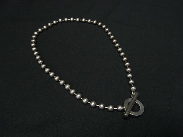 1円 GUCCI グッチ SV925 ボールチェーン 2連 ブレスレット チョーカー アクセサリー メンズ レディース シルバー系 GE0593拍卖