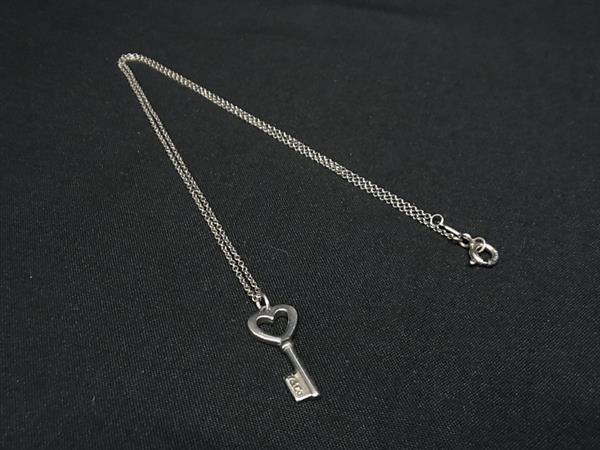 1円 ■美品■ TIFFANY&Co ティファニー ハート キー SV925 ネックレス ペンダント アクセサリー レディース シルバー系 HA8775拍卖