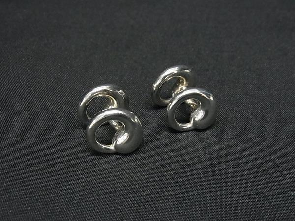 1円 ■極美品■ TIFFANY&Co ティファニー エルサペレッティ エターナルサークル SV925 カフスボタン アクセサリー シルバー系 FW5625拍卖
