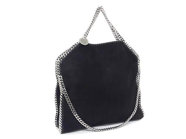 1円 ■極美品■ STELLA McCARTNEY ステラ マッカートニー ファラベラ アルタースエード 2WAY ハンドバッグ ショルダーブラック系 FQ9025拍卖