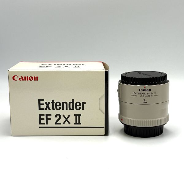 【コレクター必見】Canon キャノン Extender エクステンダー EF 2X II 高性能テレコンバーター レンズ 光学機器 カメラ 箱付き 動作未確認拍卖