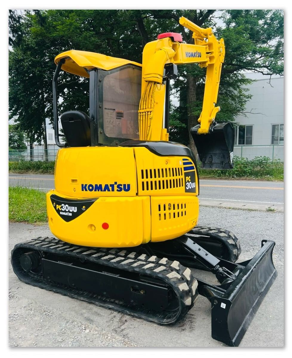 コマツ PC 30UU-3 (KOMATSU)● 油圧ショベル ユンボ ● 1544 時間 ● 3Tクラス● 倍速付き ● 栃木県拍卖