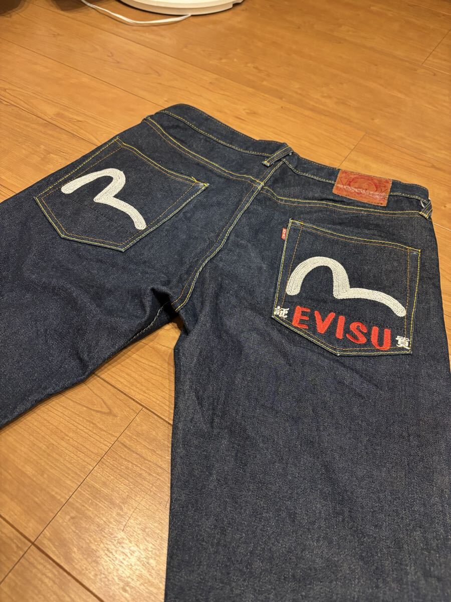 EVISU エヴィス ユーロエヴィス lot.2001 36x34 刺繍 白カモメ EVISU 証 質拍卖