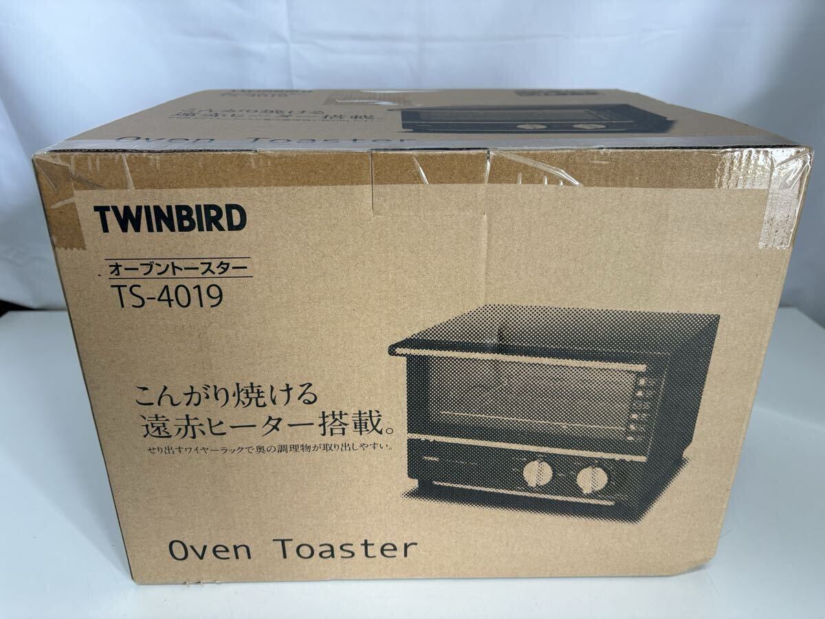 M1961【未使用・未開封】ツインバード TWINBIRD TS-4019 B(ブラック) オーブントースター拍卖