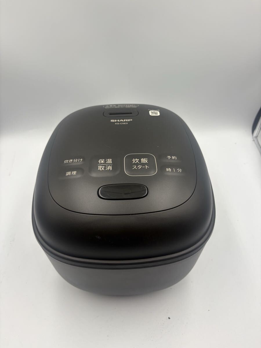 2025年製 SHARP シャープ KS-C5E5-B ジャー炊飯器 3合炊き マイコン炊飯器 ブラック 通電確認済拍卖