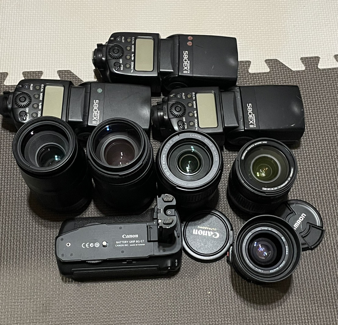 キヤノン用レンズ、ストロボ Canon ジャンク バッテリーグリップ拍卖