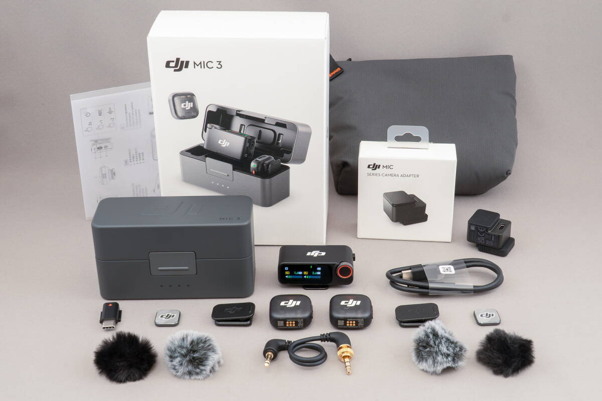 DJI Mic 3 2TX+1RX SONYアダプター付 元箱あり 動作確認済 美品拍卖