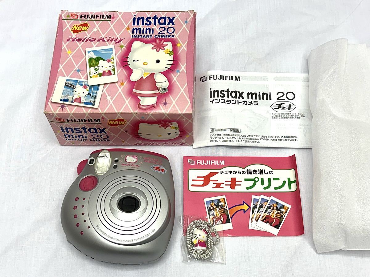 1円〜 ハローキティ チェキ FUJIFILM instax mini 20 インスタントカメラ キャラクターグッズ サンリオ 当時物 希少 Cheki Hello Kitty拍卖