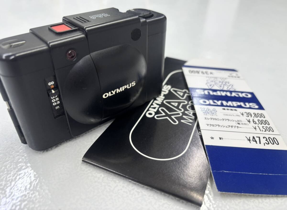 【OLYMPUS】オリンパス XA4 MACRO クオーツデート ズイコー28mm F3.5 説明書付き 動作未確認 MN250拍卖