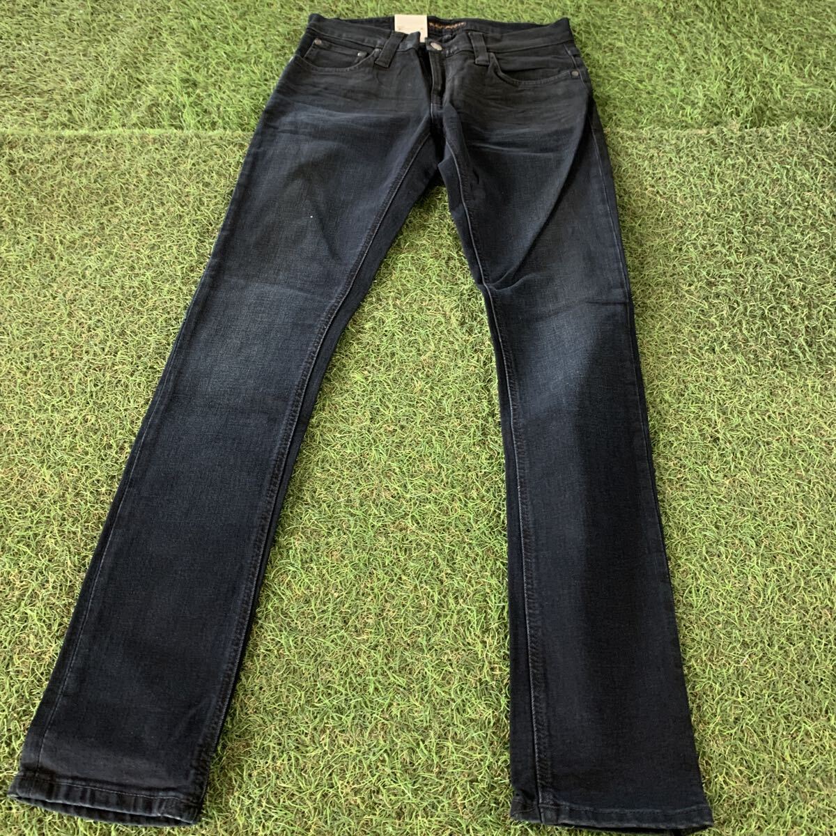 SD054-U70 Nudie Jeans ヌーディージーンズ LONG JOHN W30 L32 BLACK HEAT デニム 未使用 展示品 ボトムス拍卖