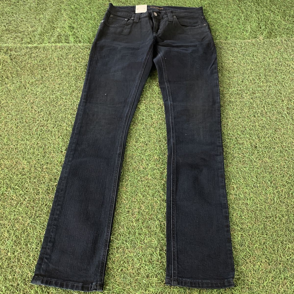 SD056-U70 Nudie Jeans ヌーディージーンズ LONG JOHN W31 L32 BLACK HEAT デニム 未使用 展示品 ボトムス拍卖