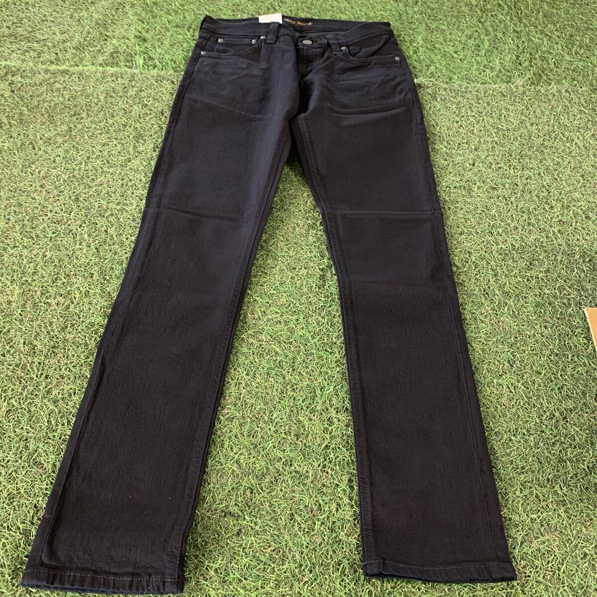 SD080-U72 Nudie Jeans ヌーディージーンズ LONG JOHN W30 L32 BLACK BLACK デニム 未使用 展示品 ボトムス拍卖