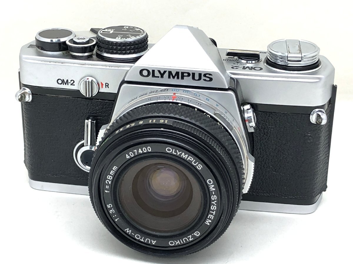 OLYMPUS OM-2 / OM-SYSTEM ZUIKO AUTO-W 1:3.5 28mm 一眼レフカメラ ジャンク 中古【UW050447】●拍卖