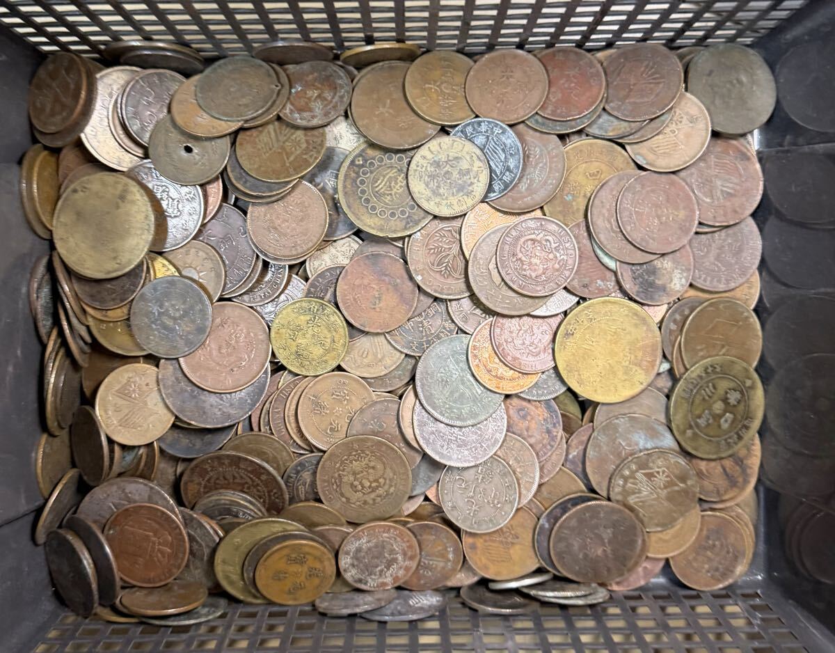 中国銅貨まとめ 3871グラム / 古銭まとめ 外国コインまとめ 3.8kg 銅貨 古銭 外国コイン コレクション 貨幣 穴銭拍卖