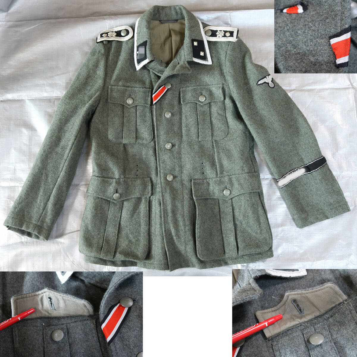ドイツ軍 M40型 野戦服 ジャケット 武装親衛隊 第二次世界大戦拍卖