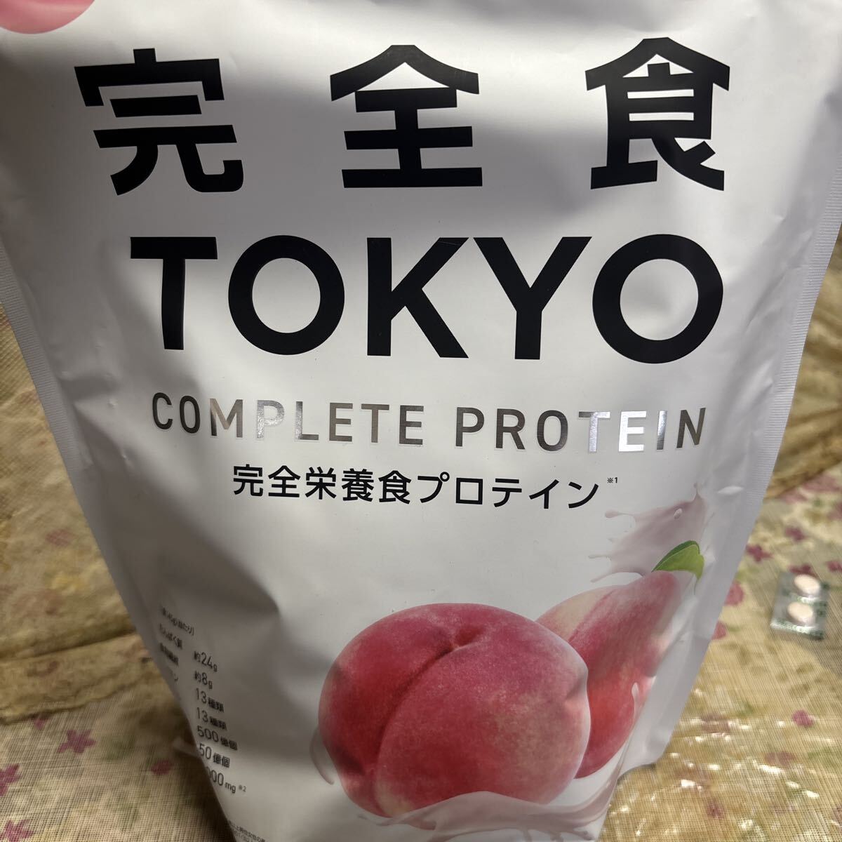 完全食TOKYO 完全栄養食 ソイプロテイン 17~34回分 ピーチ 765g ダイエット 無添加 たんぱく質24g 30種の栄養 1食分のビタミン拍卖