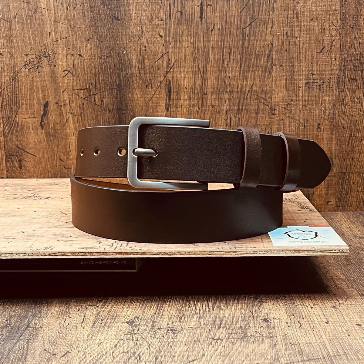 【貴重】 〜110cm ヌメ革 レザーベルト 牛革 調整可 イタリアンレザー フリーサイズ カジュアル メンズベルト ビジネス 本革 送料無料 茶拍卖