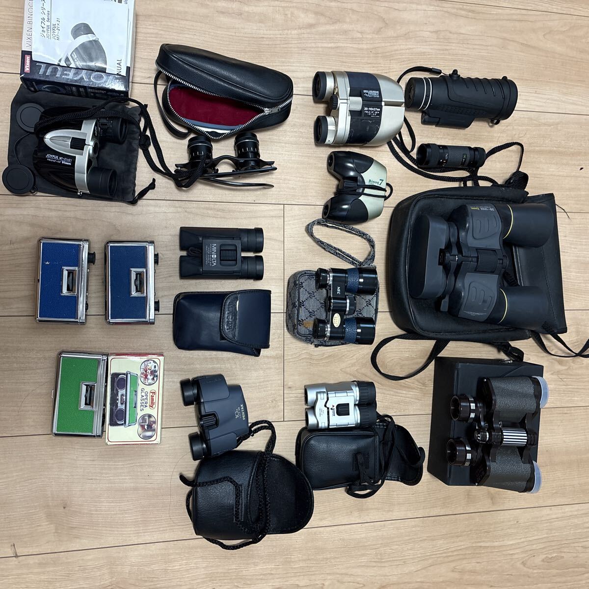 (a39)双眼鏡 Kenko コスモ ウィング 20~120X/ペンタックス PENTAX UCF M 10x21 5°/Vixen JOYFUL M7-21x21/15点まとめ拍卖