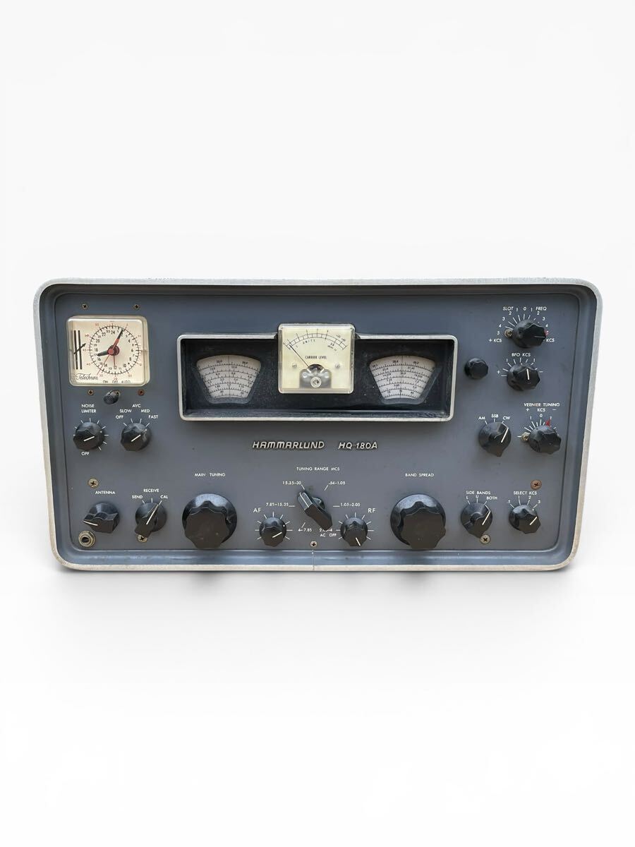 【通電確認済】HAMMARLUND HQ-180A 通信型受信機 真空管 ラジオ ヴィンテージ 現状渡し 昭和レトロ ハマランド拍卖