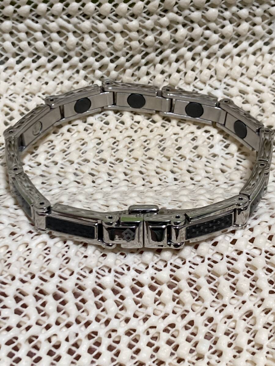 【美品!】Colantotteコラントッテ ループカーボレイ ブレスレット シルバーxブラック拍卖