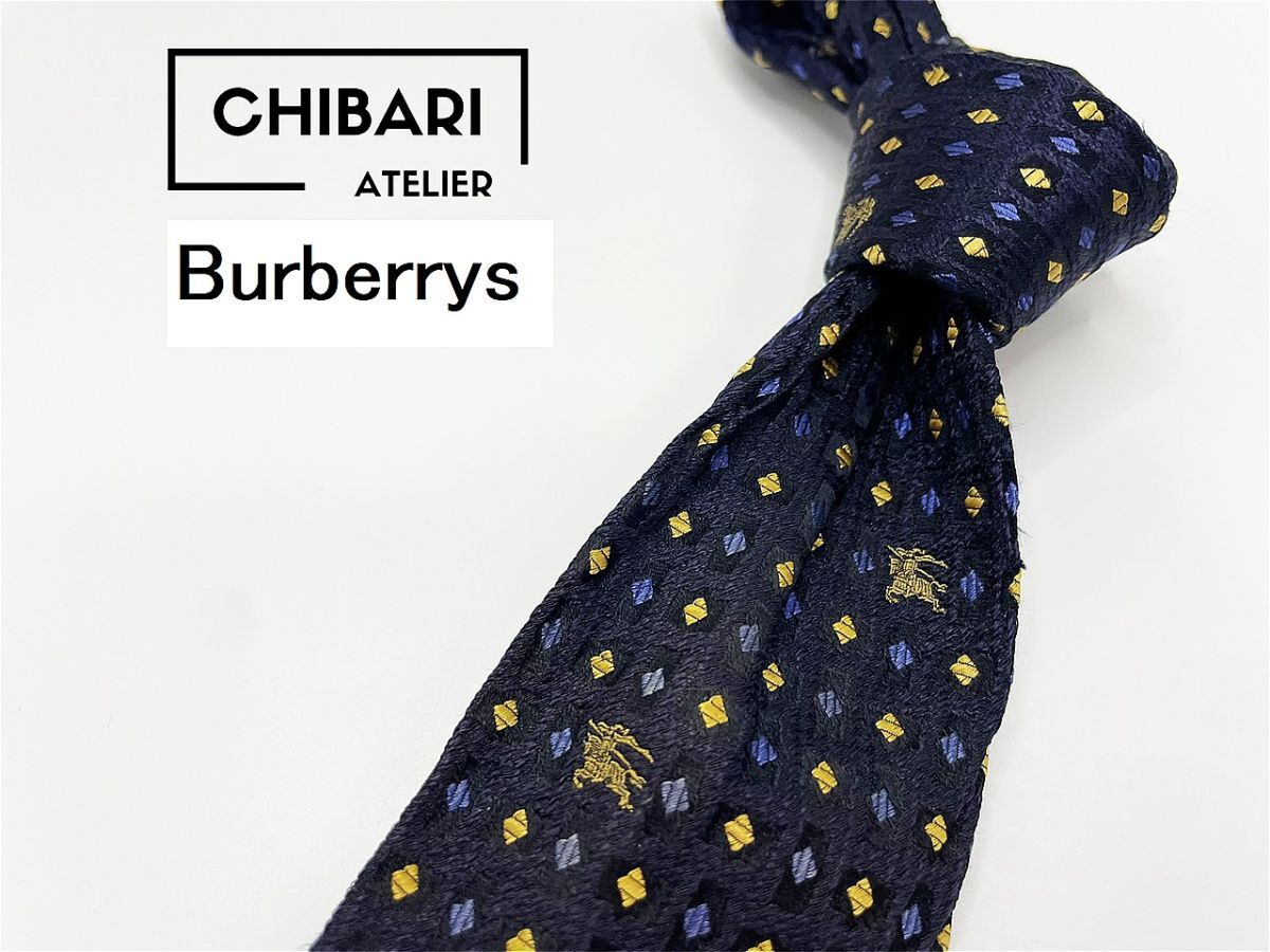 Burberrys バーバリー ロゴ&ドット柄 ネクタイ 3本以上 送料無料 メンズ ブラック系 0502171拍卖