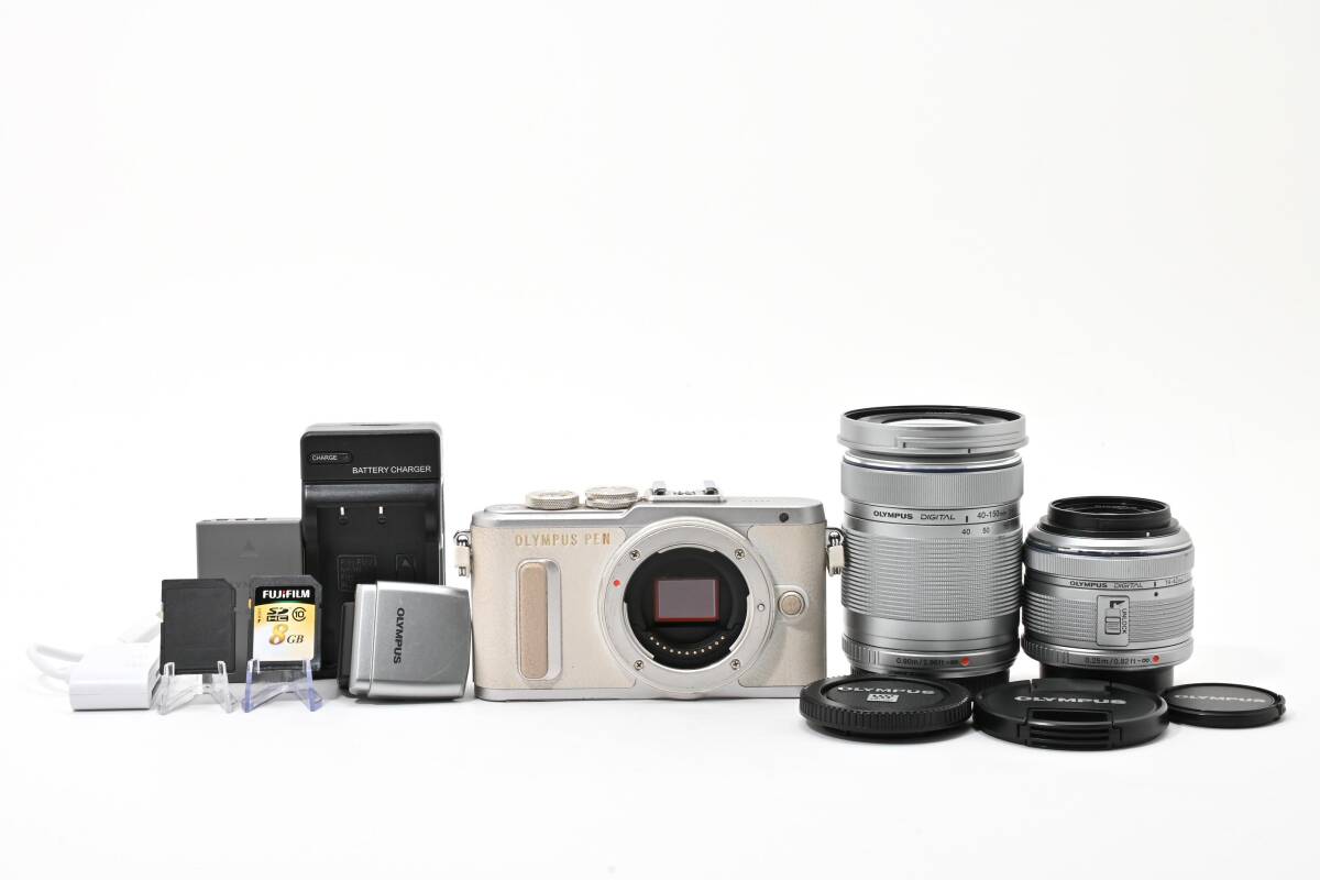 オリンパス OLYMPUS PEN E-PL8 ホワイト ダブルズームセット 《S回数3925回》 #A659-0905M60706395拍卖