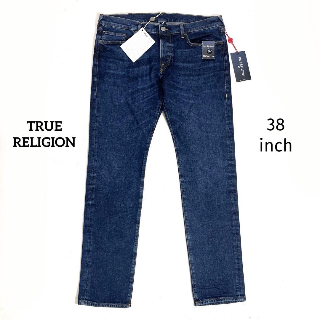 【未使用タグ付】トゥルーレリジョン ROCCO ストレッチコットン デニム W38 ヴィンテージ加工 大きいサイズ メンズTRUE RELIGION拍卖