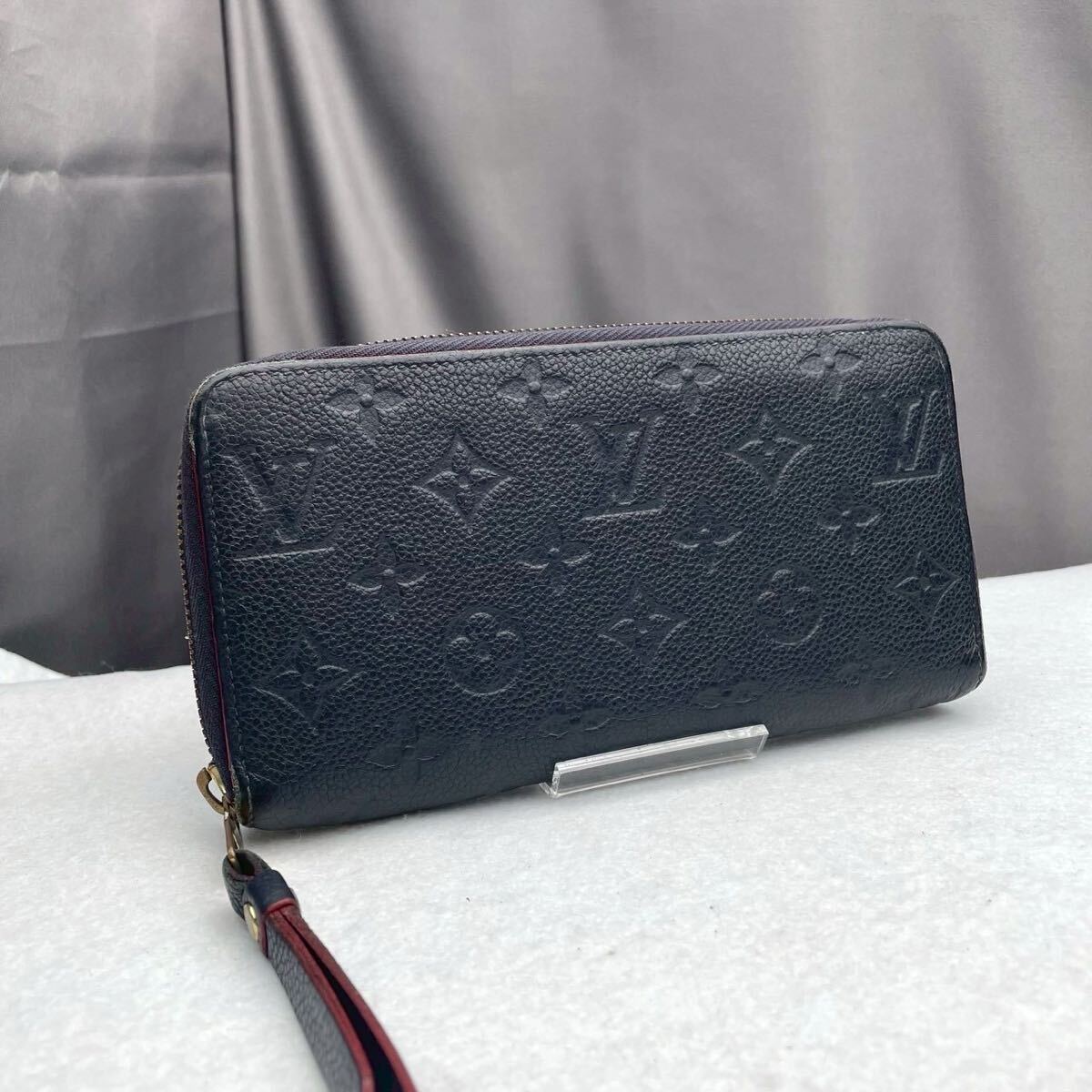 B508 ルイヴィトン LOUIS VUITTON アンプラント ジッピー ラウンドファスナー 長財布 シリアルSP4115 男女兼用拍卖