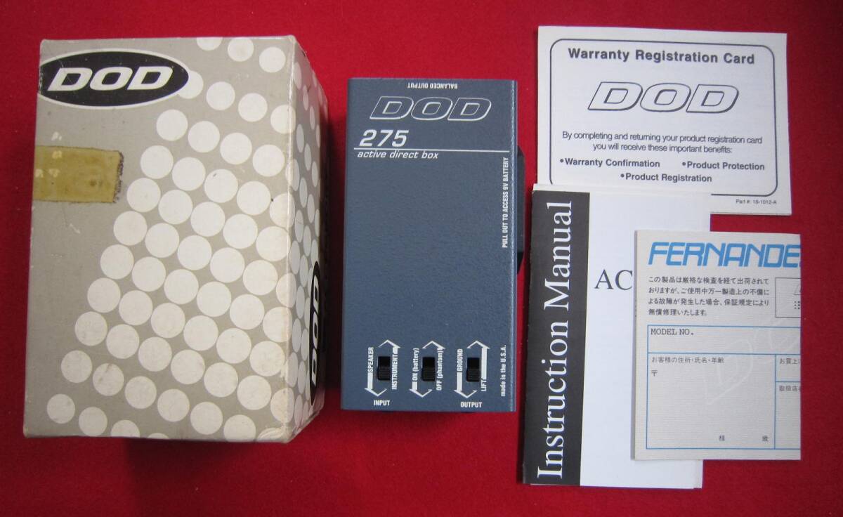 ■DOD 275 active direct box(ダイレクトボックス)中古拍卖