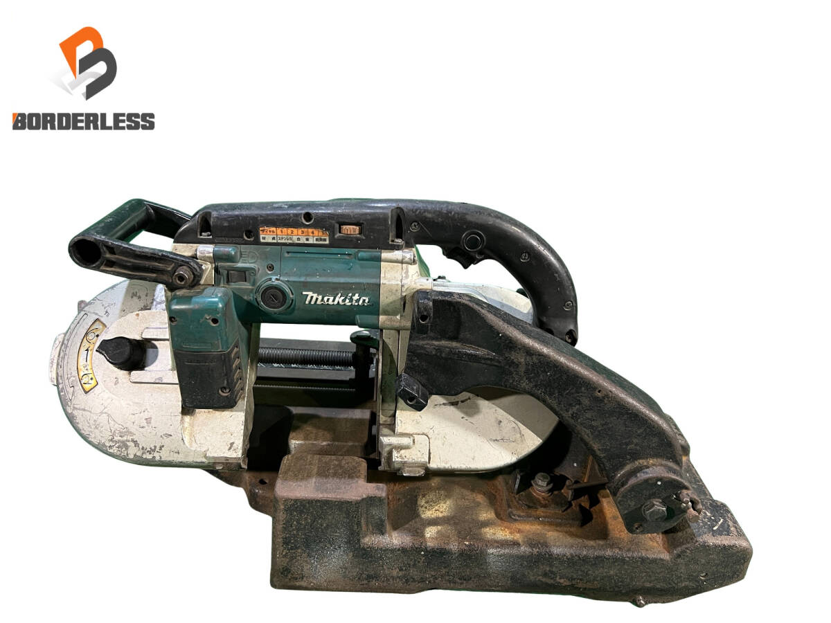 【送料無料☆彡ジャンク品】makita マキタ 100V ポータブルバンドソー 2107FW スタンド付 切断 コメントあり131302拍卖