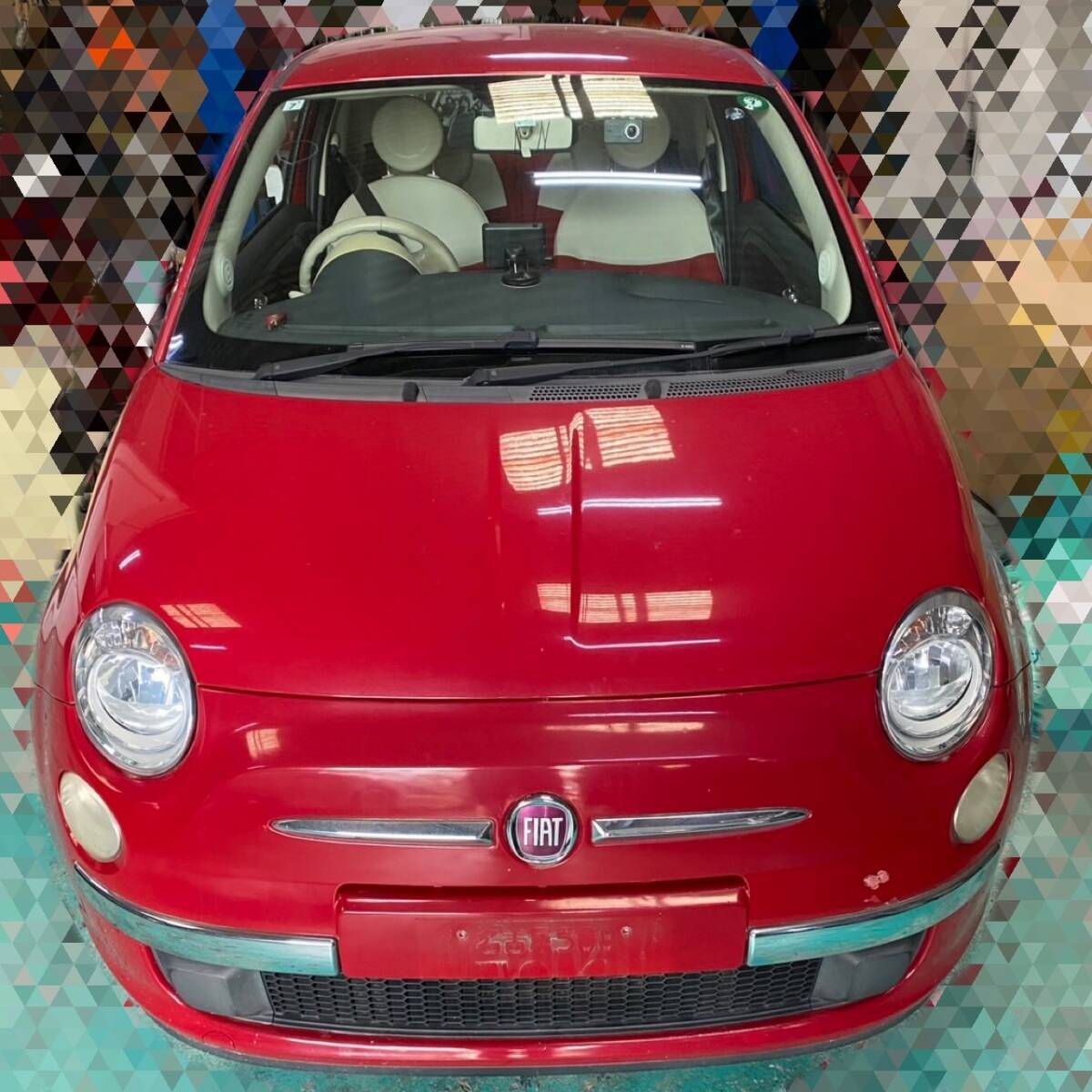 FIAT 500(チンクエチェント) レッド 56,662km拍卖