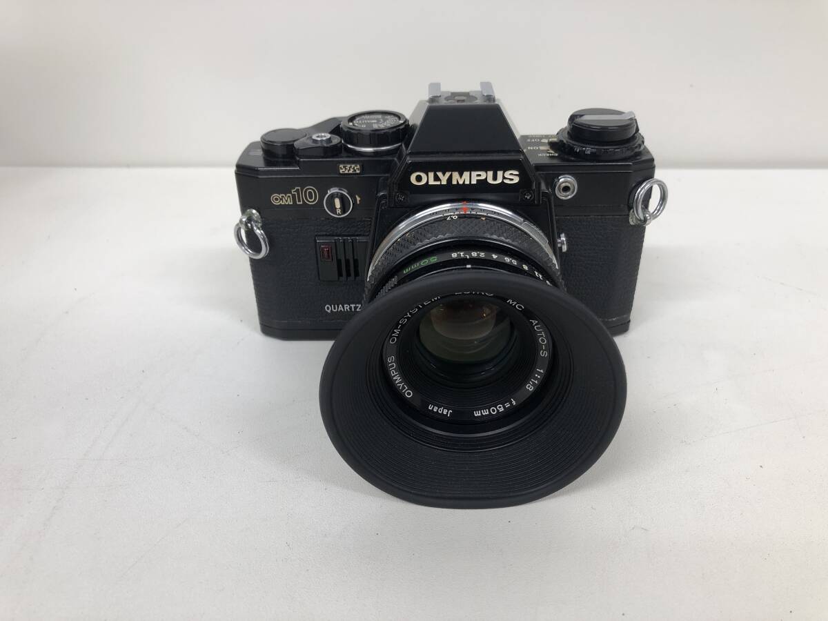 OLYMPUS OM-10 ブラック & ZUIKO MC AUTO-S 50mm f/1.8 レンズセット オリンパス フィルムカメラ K1359拍卖