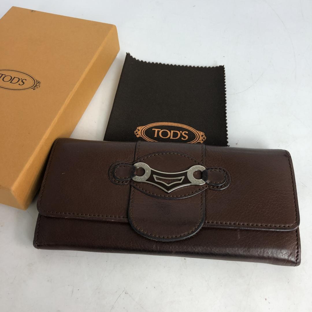 TOD'S トッズ 長財布 ブラウン レディース ブランド 財布 カードケース カード入れ お札入れ 小銭入れ コインケース ブランド拍卖