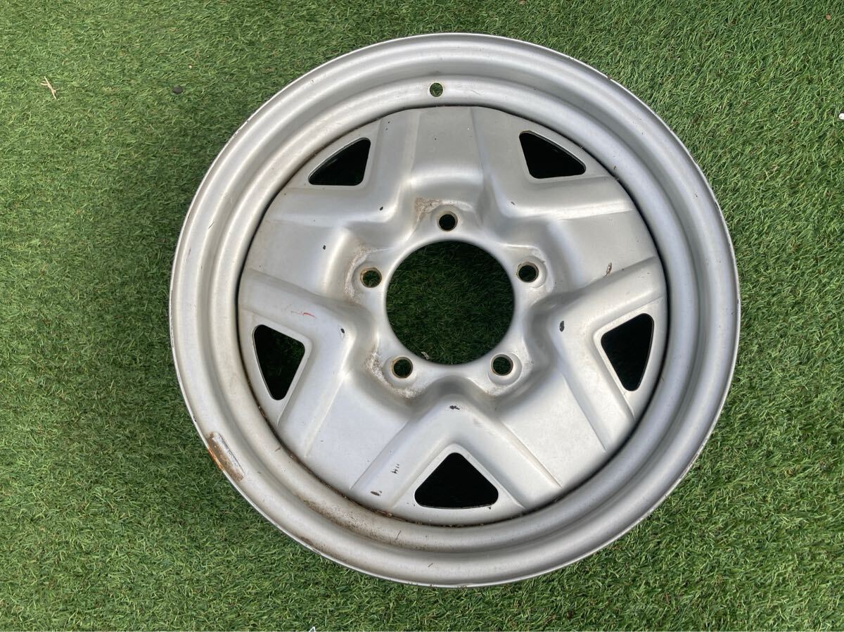錆少ない 送料安い スズキ ジムニー 純正 15×5J +22 PCD139.7×5 スチールホイール 1本拍卖