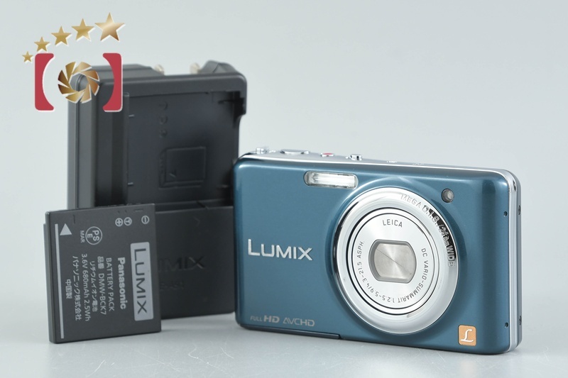 【中古】Panasonic パナソニック LUMIX DMC-FX77 スエードブルー コンパクトデジタルカメラ拍卖
