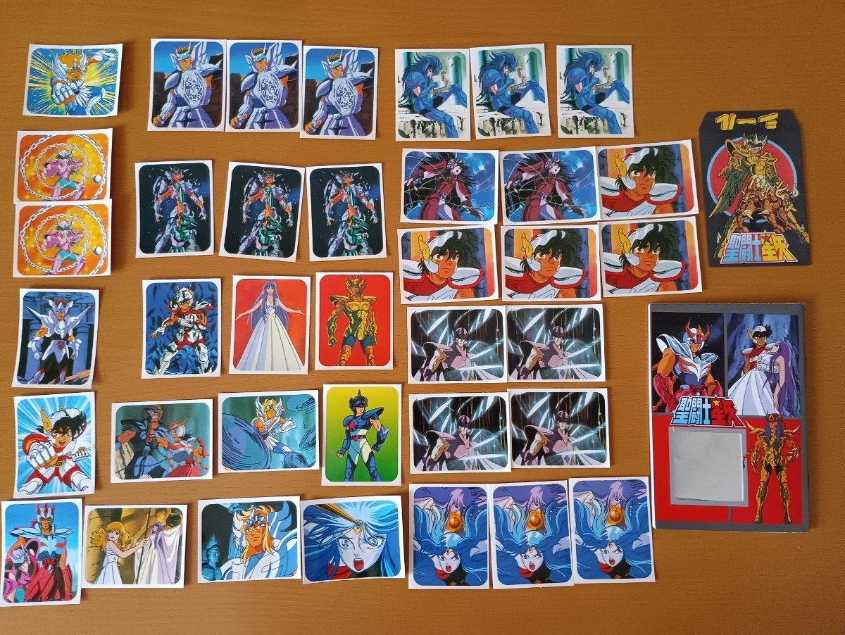 聖闘士星矢 シール 未完成台紙ブック まとめ売り 昭和レトロ 当時物拍卖
