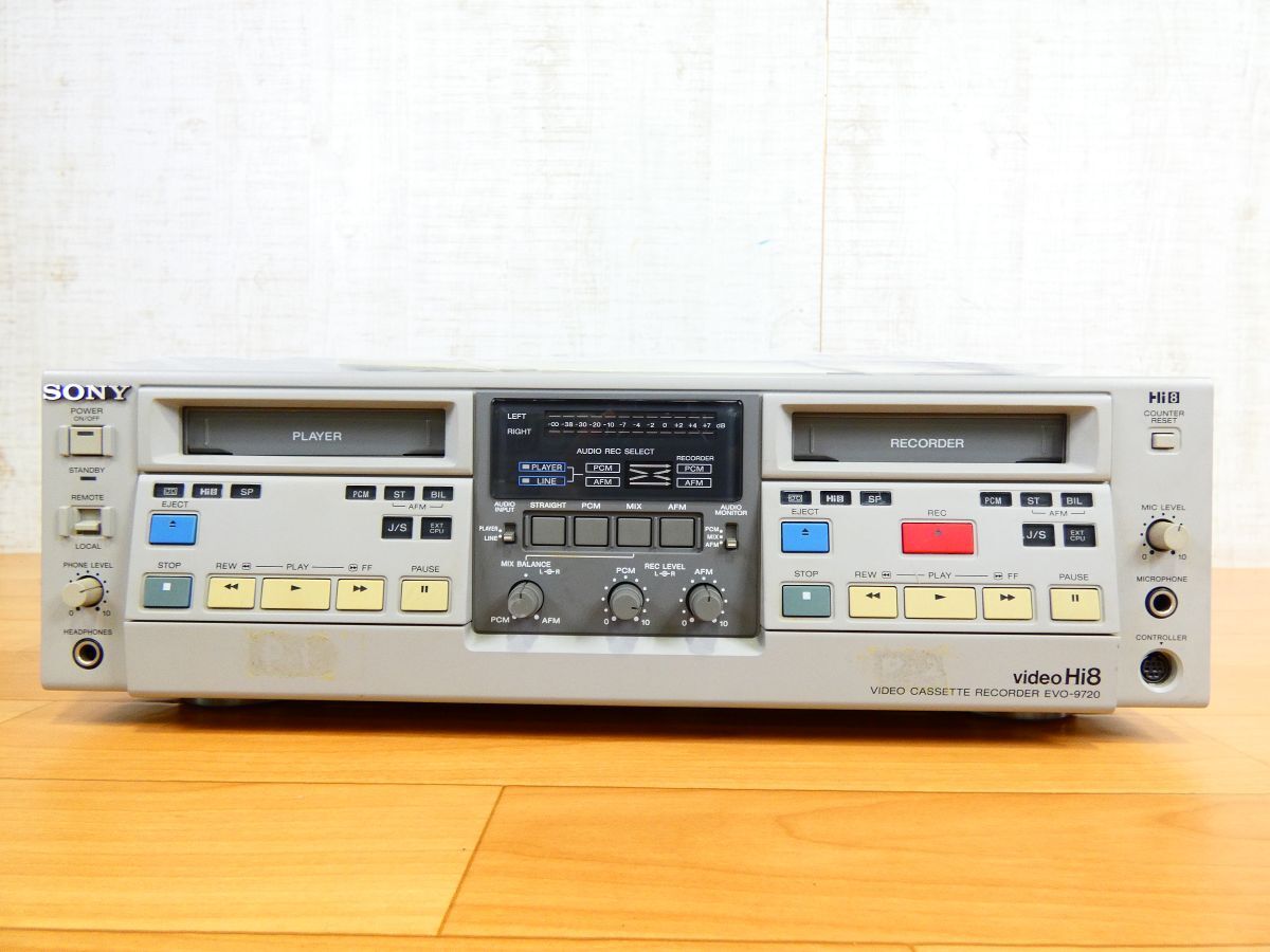 (WC-12) SONY ソニー EVO-9720 業務用 ダブル Hi8ビデオデッキカセットコーダー 映像機器 ※ジャンク/通電可! @120 (5)拍卖