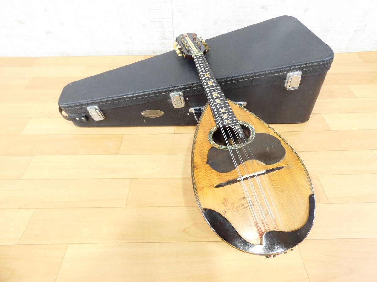 【ジャンク!FLLI VINACCIA fu P LE & Co.マンドリン★ヴィナッチャ/弦楽器/社外ケース付き/Anno1920?@140(6)】拍卖