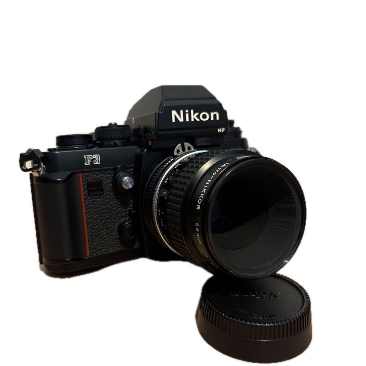 超美品 Nikon F3 HP 一眼レフフィルムカメラ レンズ Micro NIKKOR 55mm 1:2.8 ニコン 現状品拍卖